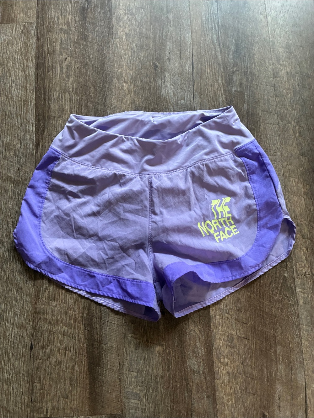 The North Face Women's Two-Tone Lavender Athletic Shorts